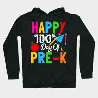 Happy 100th Day Of Pre-K, School Celebration Student Teacher Hoodie